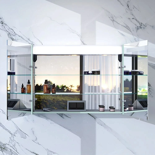 Зеркальный шкаф AM.PM Sensation 100 M30MCX1001GG с подсветкой, мятный глянец Зеркальный шкаф AM.PM Sensation 100 M30MCX1001GG с подсветкой, мятный глянец