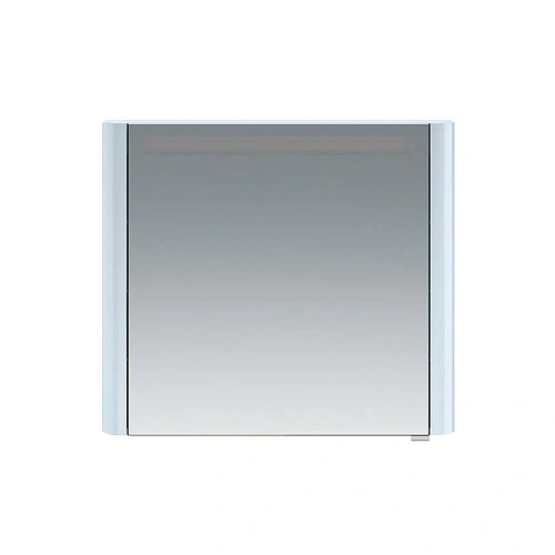 Зеркальный шкаф AM.PM Sensation 80 M30MCL0801BG левый, с подсветкой, светло-голубой глянец Зеркальный шкаф AM.PM Sensation 80 M30MCL0801BG левый, с подсветкой, светло-голубой глянец