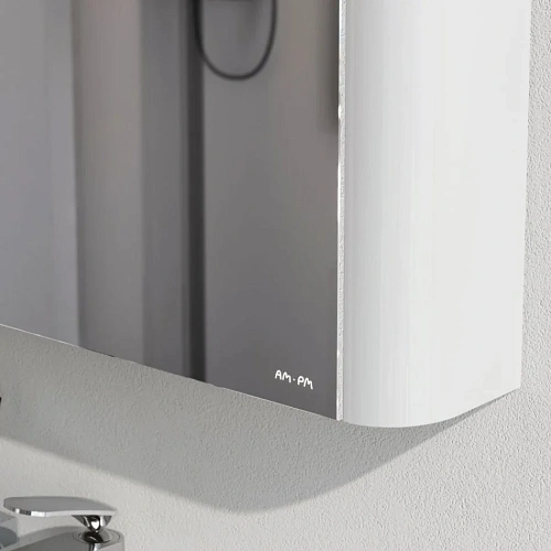 Зеркальный шкаф AM.PM Sensation M30MCL0801WG левый, 80 см, с подсветкой, белый Зеркальный шкаф AM.PM Sensation M30MCL0801WG левый, 80 см, с подсветкой, белый