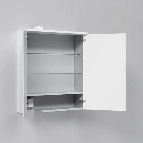 Зеркальный шкаф AM.PM Spirit 2.0 M70AMCR0601WG с подсветкой 60 см, правый, белый глянец Зеркальный шкаф AM.PM Spirit 2.0 M70AMCR0601WG с подсветкой 60 см, правый, белый глянец