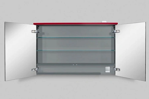 Зеркальный шкаф AM.PM Spirit 2.0 M70AMCX1001RG с подсветкой 100 см, красный глянец Зеркальный шкаф AM.PM Spirit 2.0 M70AMCX1001RG с подсветкой 100 см, красный глянец