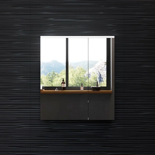 Зеркальный шкаф AM.PM Spirit 60 M70MCX0601WG с подсветкой, белый глянец Зеркальный шкаф AM.PM Spirit 60 M70MCX0601WG с подсветкой, белый глянец