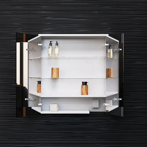 Зеркальный шкаф AM.PM Spirit 60 M70MCX0601WG с подсветкой, белый глянец Зеркальный шкаф AM.PM Spirit 60 M70MCX0601WG с подсветкой, белый глянец