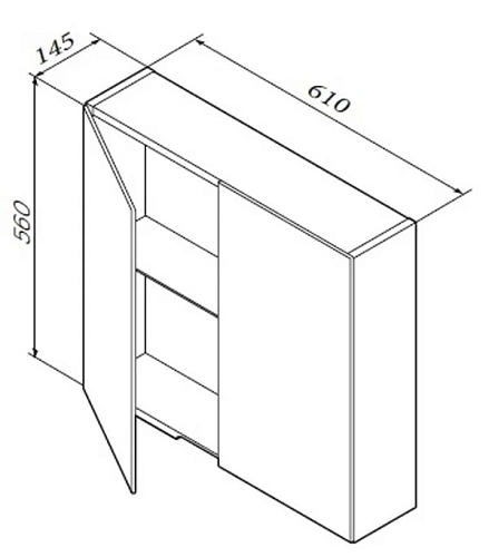 Зеркальный шкаф Am.Pm Spirit M70MCX0600WG 61 см Зеркальный шкаф Am.Pm Spirit M70MCX0600WG 61 см