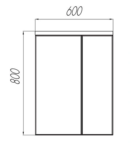 Зеркальный шкаф Aquaton Брук 60 белый 1A200502BC010 Зеркальный шкаф Aquaton Брук 60 белый 1A200502BC010