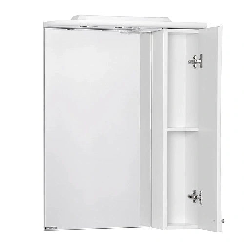Зеркальный шкаф Aquaton Джимми 57 правый белый 1A034002DJ01R Зеркальный шкаф Aquaton Джимми 57 правый белый 1A034002DJ01R