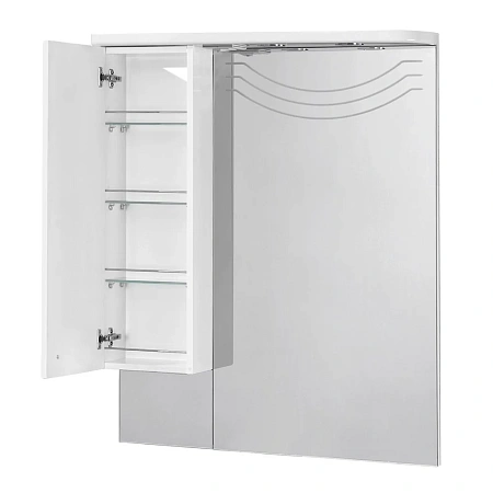 Зеркальный шкаф Aquaton Домус 95 левый белый 1A001002DO01L Зеркальный шкаф Aquaton Домус 95 левый белый 1A001002DO01L