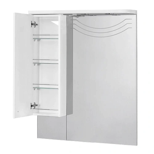 Зеркальный шкаф Aquaton Домус 95 левый белый 1A001002DO01L Зеркальный шкаф Aquaton Домус 95 левый белый 1A001002DO01L