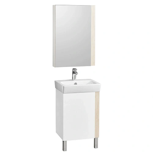 Зеркальный шкаф Aquaton Кантри 55 белый, дуб верона 1A257702AHB20 Зеркальный шкаф Aquaton Кантри 55 белый, дуб верона 1A257702AHB20