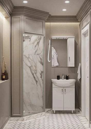 Зеркальный шкаф Aquaton Онда правый белый 1A009802ON01R Зеркальный шкаф Aquaton Онда правый белый 1A009802ON01R