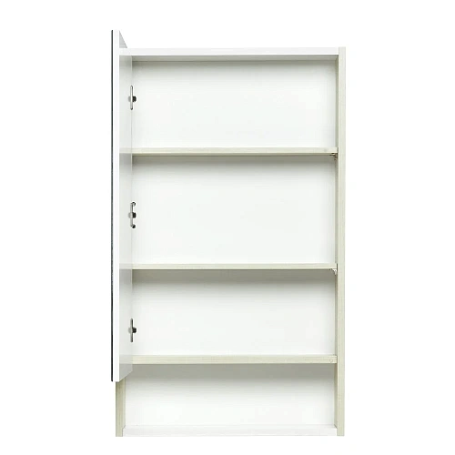 Зеркальный шкаф Aquaton Рико 50 белый, ясень фабрик 1A212302RIB90 Зеркальный шкаф Aquaton Рико 50 белый, ясень фабрик 1A212302RIB90