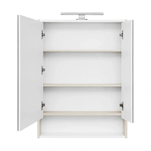 Зеркальный шкаф Aquaton Рико 65 белый, ясень фабрик 1A215202RIB90 Зеркальный шкаф Aquaton Рико 65 белый, ясень фабрик 1A215202RIB90