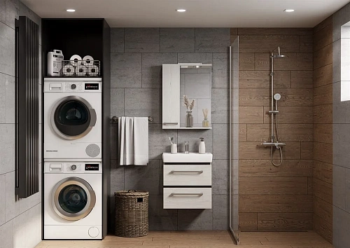 Зеркальный шкаф Aquaton Ронда PRO 55 дуб соммерсет 1A208602RSC2L Зеркальный шкаф Aquaton Ронда PRO 55 дуб соммерсет 1A208602RSC2L