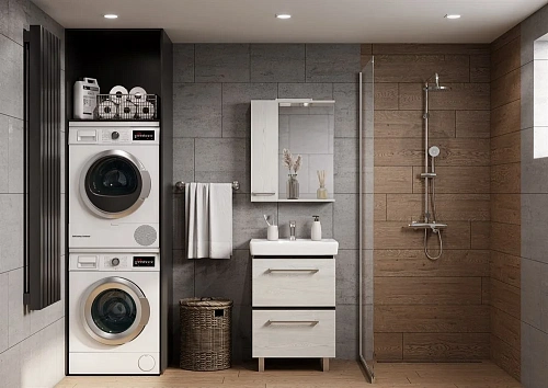 Зеркальный шкаф Aquaton Ронда PRO 60 дуб соммерсет 1A205102RSC2L Зеркальный шкаф Aquaton Ронда PRO 60 дуб соммерсет 1A205102RSC2L