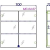 Зеркальный шкаф AQWELLA MC 70 MC.04.07 белый, 700х700х150мм Зеркальный шкаф AQWELLA MC 70 MC.04.07 белый, 700х700х150мм