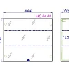 Зеркальный шкаф Aqwella MC 80 MC.04.08 белый, 800х700х150 мм Зеркальный шкаф Aqwella MC 80 MC.04.08 белый, 800х700х150 мм