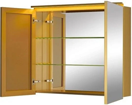 Зеркальный шкаф De Aqua 100 золото AL 506 100 G Зеркальный шкаф De Aqua 100 золото AL 506 100 G