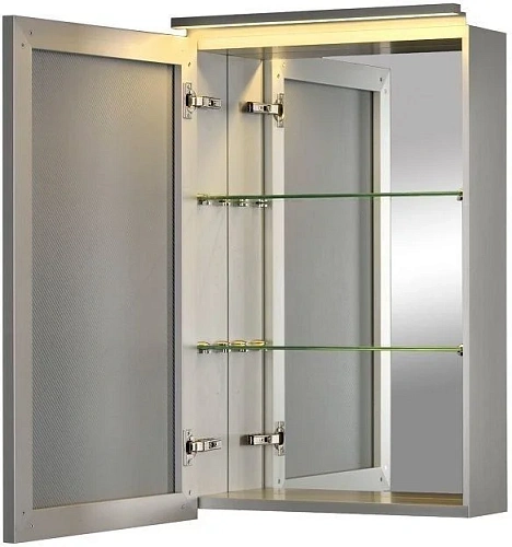 Зеркальный шкаф De Aqua 50 серебро AL 501 050 S Зеркальный шкаф De Aqua 50 серебро AL 501 050 S