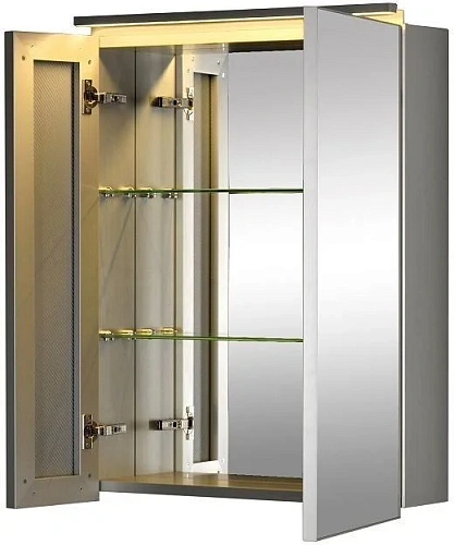 Зеркальный шкаф De Aqua 60 серебро AL 502 060 S Зеркальный шкаф De Aqua 60 серебро AL 502 060 S