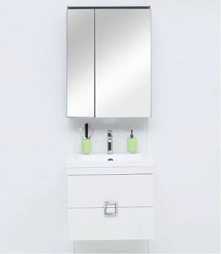 Зеркальный шкаф De Aqua 60 серебро AL 502 060 S Зеркальный шкаф De Aqua 60 серебро AL 502 060 S