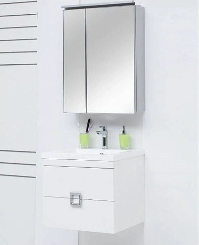 Зеркальный шкаф De Aqua 60 серебро AL 502 060 S Зеркальный шкаф De Aqua 60 серебро AL 502 060 S