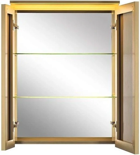 Зеркальный шкаф De Aqua 70 золото AL 503 070 G Зеркальный шкаф De Aqua 70 золото AL 503 070 G