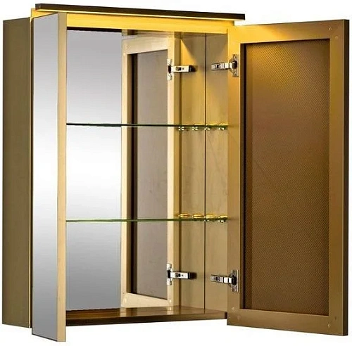 Зеркальный шкаф De Aqua 70 золото AL 503 070 G Зеркальный шкаф De Aqua 70 золото AL 503 070 G