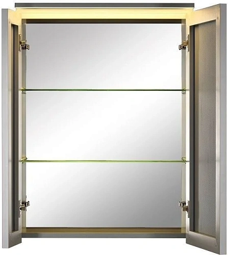 Зеркальный шкаф De Aqua 70 серебро AL 503 070 S Зеркальный шкаф De Aqua 70 серебро AL 503 070 S