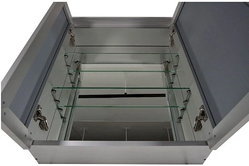 Зеркальный шкаф De Aqua 70 серебро AL 503 070 S Зеркальный шкаф De Aqua 70 серебро AL 503 070 S