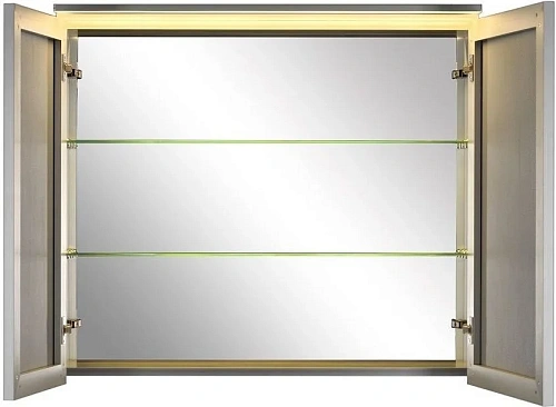 Зеркальный шкаф De Aqua 80 серебро AL 504 080 S Зеркальный шкаф De Aqua 80 серебро AL 504 080 S