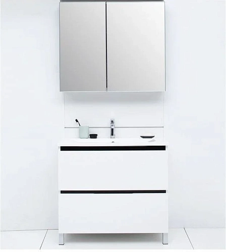 Зеркальный шкаф De Aqua 80 серебро AL 504 080 S Зеркальный шкаф De Aqua 80 серебро AL 504 080 S