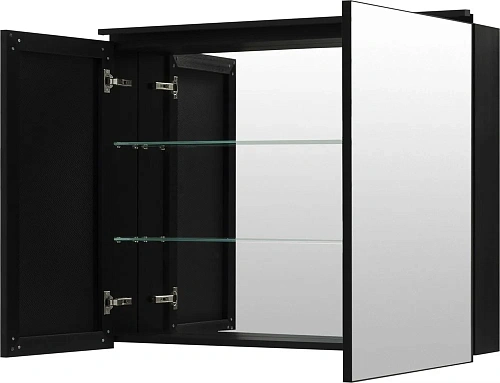 Зеркальный шкаф De Aqua Алюминиум 100 черный 261761 Зеркальный шкаф De Aqua Алюминиум 100 черный 261761