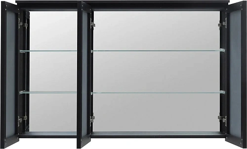 Зеркальный шкаф De Aqua Алюминиум 120 черный 261762 Зеркальный шкаф De Aqua Алюминиум 120 черный 261762