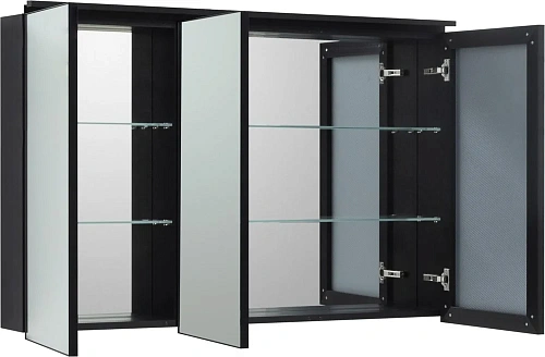 Зеркальный шкаф De Aqua Алюминиум 120 черный 261762 Зеркальный шкаф De Aqua Алюминиум 120 черный 261762