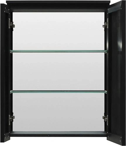 Зеркальный шкаф De Aqua Алюминиум 60 черный 261757 Зеркальный шкаф De Aqua Алюминиум 60 черный 261757