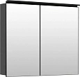 Зеркальный шкаф De Aqua Алюминиум 90 черный 261760 Зеркальный шкаф De Aqua Алюминиум 90 черный 261760