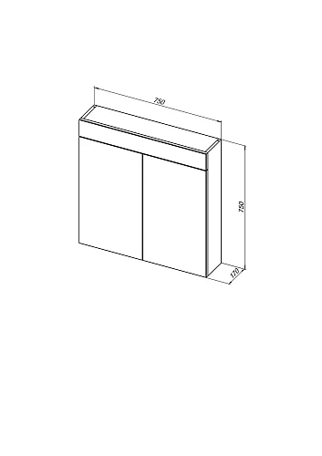 Зеркальный шкаф De Aqua Эколь 75 белый 186495 Зеркальный шкаф De Aqua Эколь 75 белый 186495