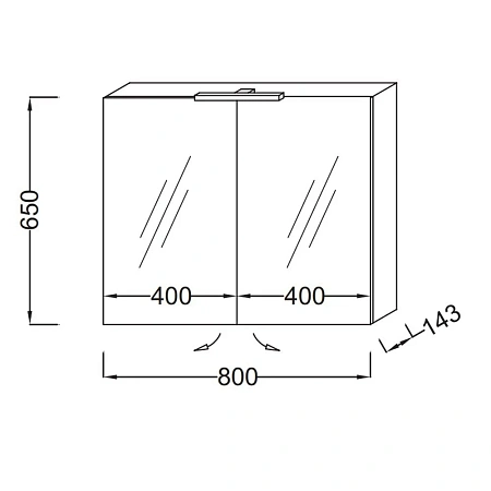 Зеркальный шкаф Jacob Delafon EB796RU-G1C белый блестящий лак,со светодиодной подсветкой 80х65 см Зеркальный шкаф Jacob Delafon EB796RU-G1C белый блестящий лак,со светодиодной подсветкой 80х65 см