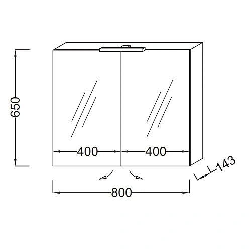 Зеркальный шкаф Jacob Delafon EB796RU-G1C белый блестящий лак,со светодиодной подсветкой 80х65 см Зеркальный шкаф Jacob Delafon EB796RU-G1C белый блестящий лак,со светодиодной подсветкой 80х65 см
