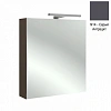 Зеркальный шкаф Jacob Delafon Odeon Up 70х65 см, шкаф, серый антрацит, с подсветкой EB784-N14
