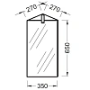 Зеркальный шкаф Jacob Delafon Odeon Up EB870-NF угловой 35x65 Зеркальный шкаф Jacob Delafon Odeon Up EB870-NF угловой 35x65