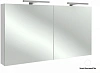 Зеркальный шкаф Jacob Delafon Reve 120х65 см, белый блестящий, с подсветкой EB798RU-G1C
