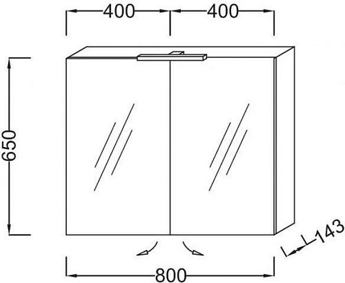 Зеркальный шкаф Jacob Delafon Reve 80х65 см, светло-коричневый блестящий, с подсветкой EB796RU-G80 Зеркальный шкаф Jacob Delafon Reve 80х65 см, светло-коричневый блестящий, с подсветкой EB796RU-G80