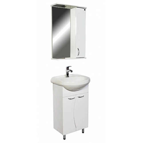 Зеркальный шкаф Orange Диана 50 с подсветкой белый Di-50ZS Зеркальный шкаф Orange Диана 50 с подсветкой белый Di-50ZS