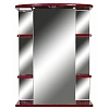 Зеркальный шкаф Orange Кларис 55 с подсветкой Бордовый Kl-55ZSC