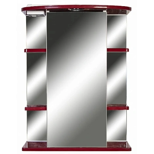 Зеркальный шкаф Orange Кларис 55 с подсветкой Бордовый Kl-55ZSC Зеркальный шкаф Orange Кларис 55 с подсветкой Бордовый Kl-55ZSC