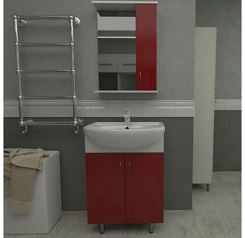 Зеркальный шкаф Orange Роса Ro-50ZSC Бордовый Зеркальный шкаф Orange Роса Ro-50ZSC Бордовый