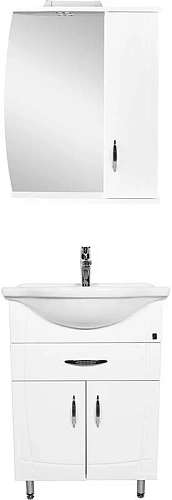 Зеркальный шкаф Orange Софи 60 с подсветкой белый Si-60ZS Зеркальный шкаф Orange Софи 60 с подсветкой белый Si-60ZS