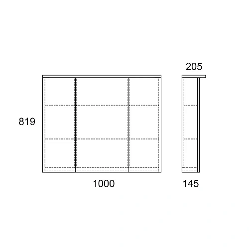 Зеркальный шкаф OWL 1975 Malaren 100 с LLED подсветкой OW03.13.05 Зеркальный шкаф OWL 1975 Malaren 100 с LLED подсветкой OW03.13.05