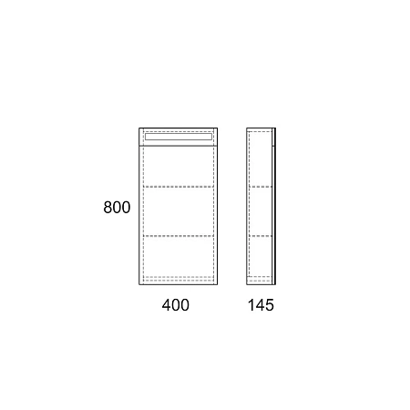 Зеркальный шкаф OWL 1975 Runn 40 с LED подсветкой OW07.04.00 Зеркальный шкаф OWL 1975 Runn 40 с LED подсветкой OW07.04.00